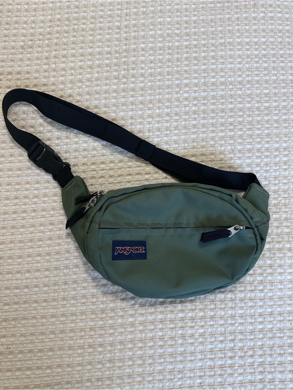 Jansport Olive Green Belt Bag with Black Strap
